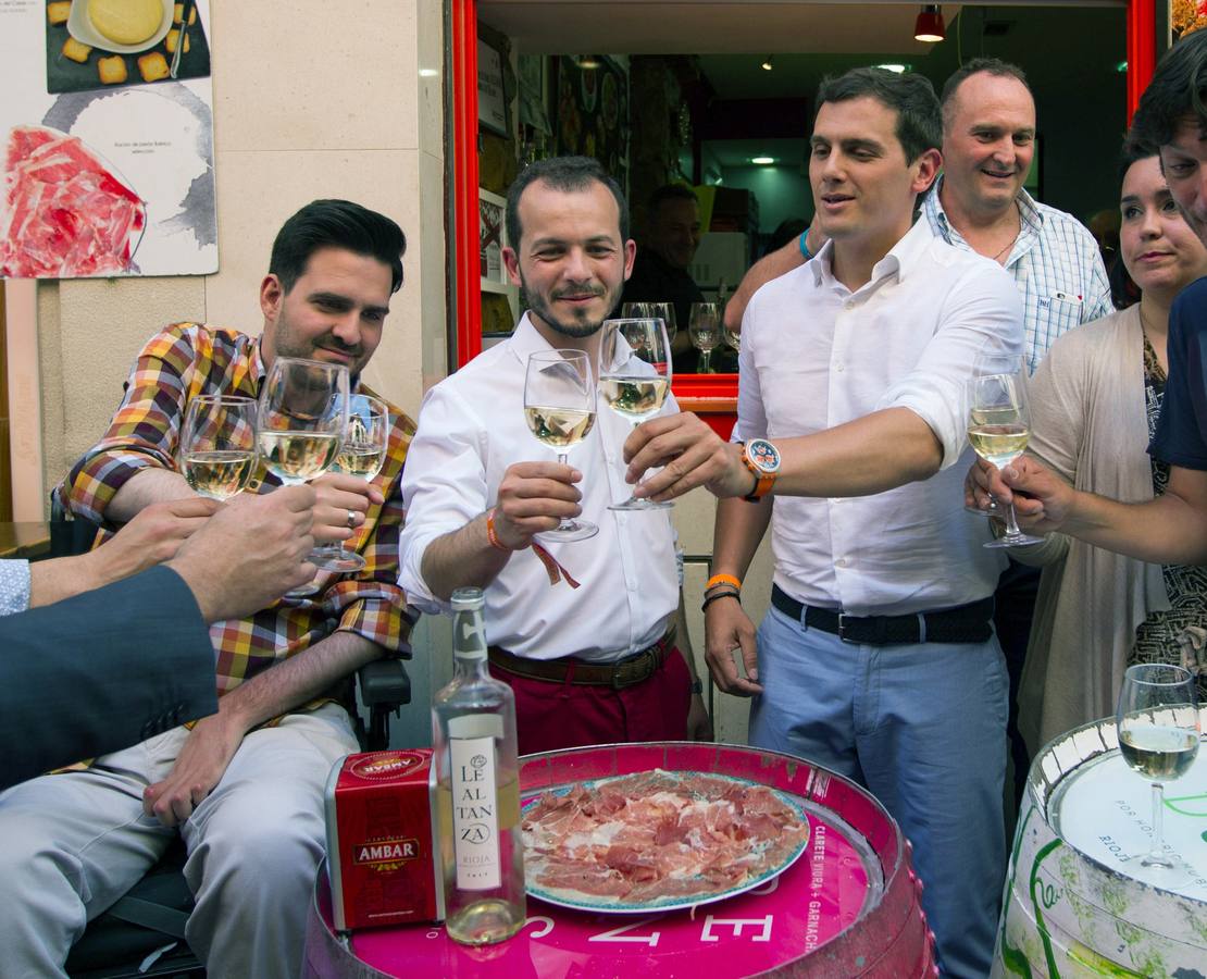 Rivera pasea por Logroño (1)