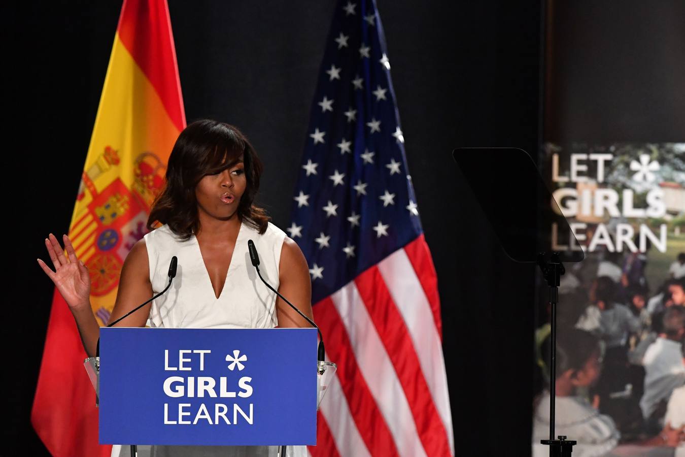 La conferencia de Michelle Obama, en Madrid