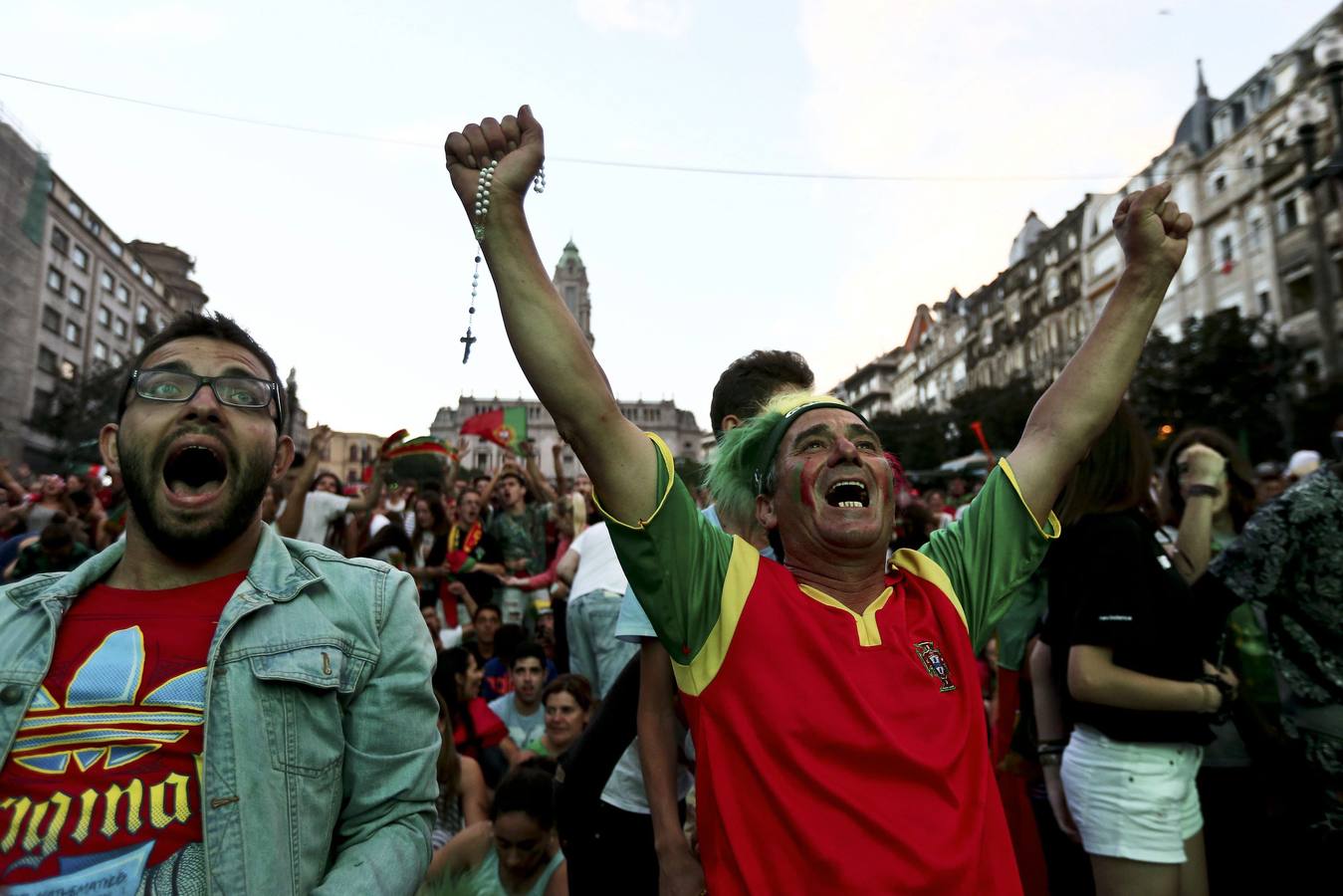 Portugal enloquece con el pase a la final de la Eurocopa