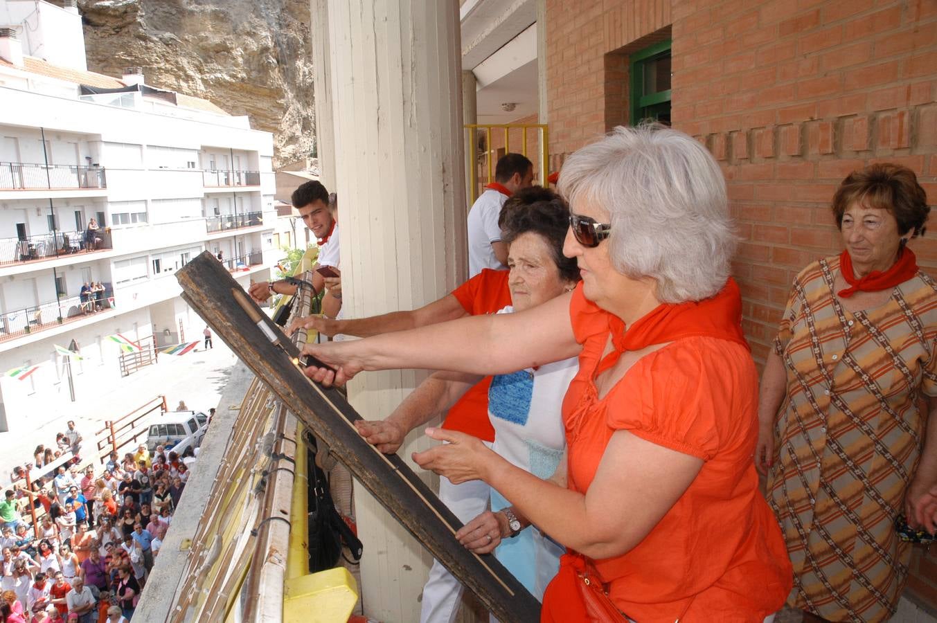 Disparo del chupinazo en Cervera