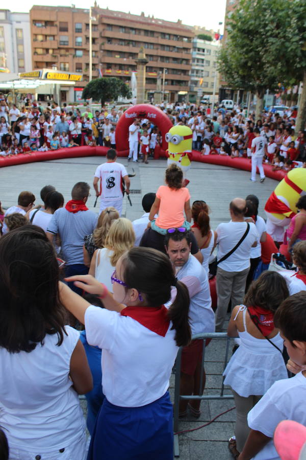 Sanferminions, el último acto infantil del las fiestas de Calahorra