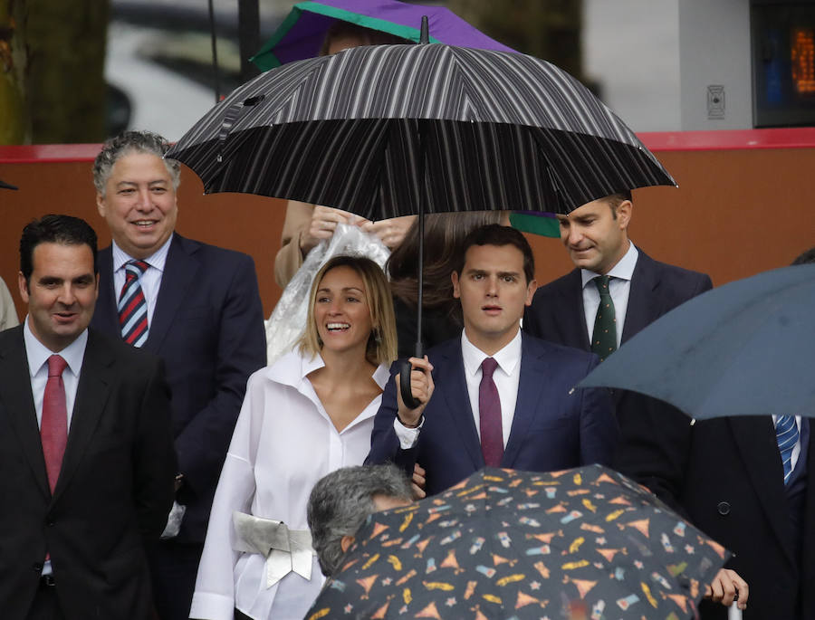 El presidente de Ciudadanos Albert Rivera y su novia, Beatriz Tajuelo.