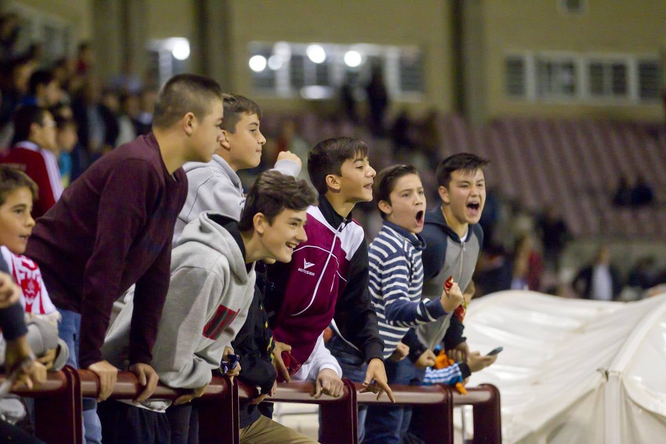 El partido UDL-Sestao: emoción entre el público y los gestos del equipo riojano