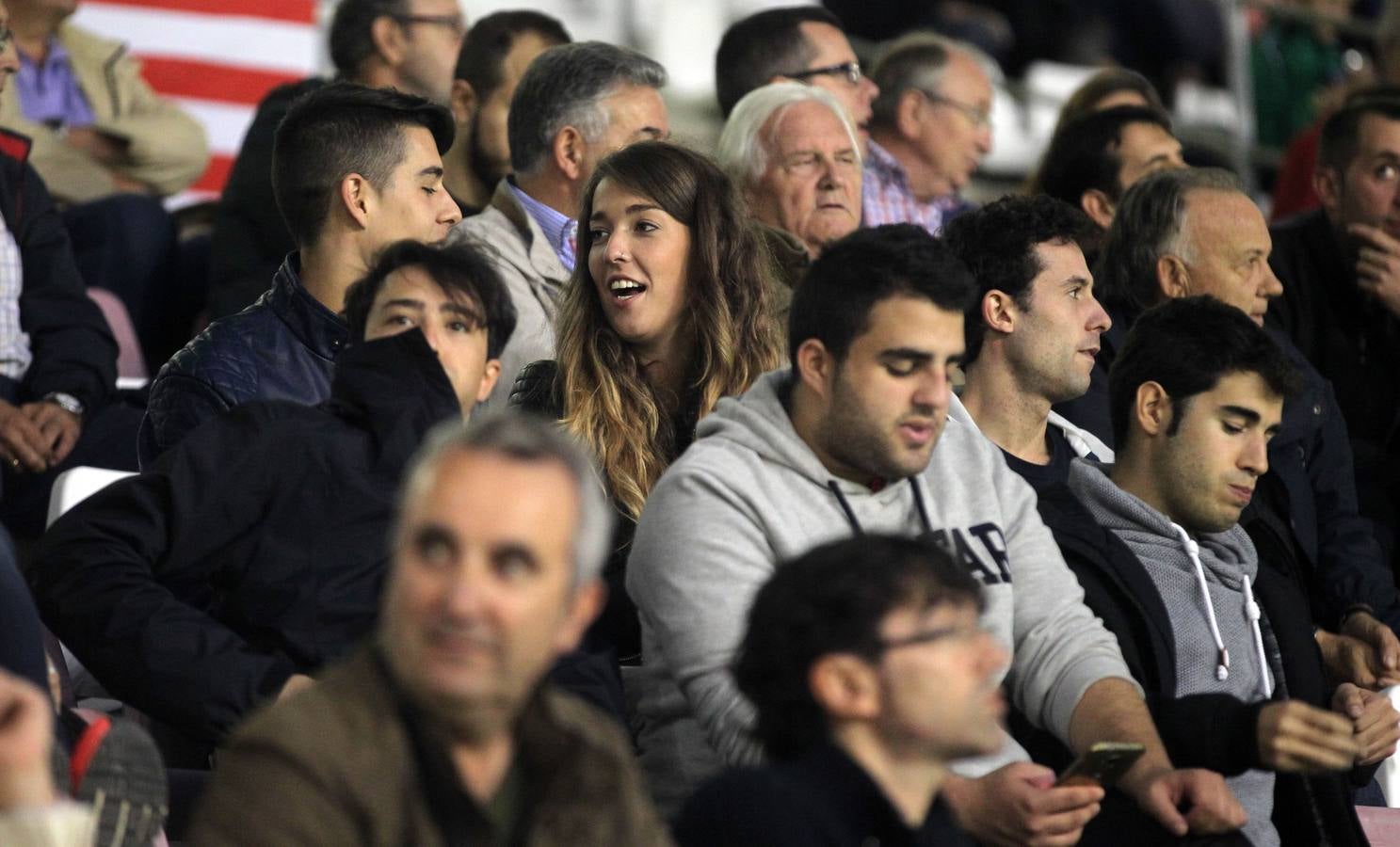 El partido UDL-Sestao: emoción entre el público y los gestos del equipo riojano