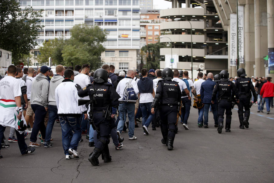 Los aficionados del Legia provocan el caos en Madrid