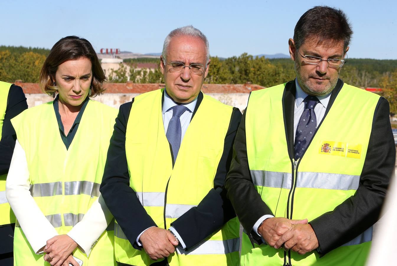 Visita a las obras del enlace de Recajo entre la circunvalación de Logroño, la carretera nacional N-232 y la autopista AP-68