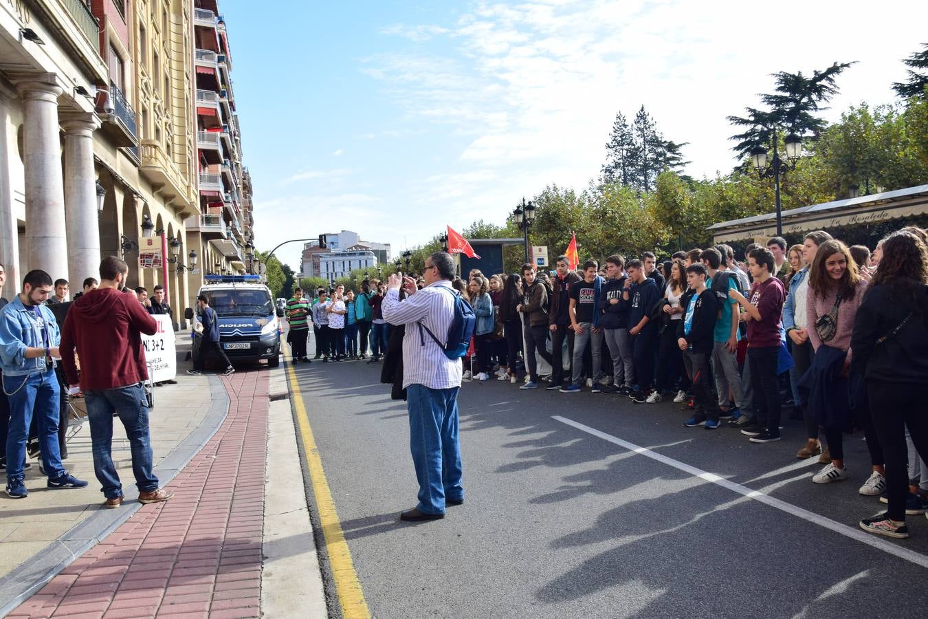 Manifestación de estudiantes en Logroño contra las reválidas y la LOMCE