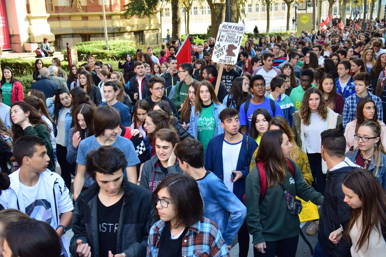 Manifestación de estudiantes en Logroño contra las reválidas y la LOMCE