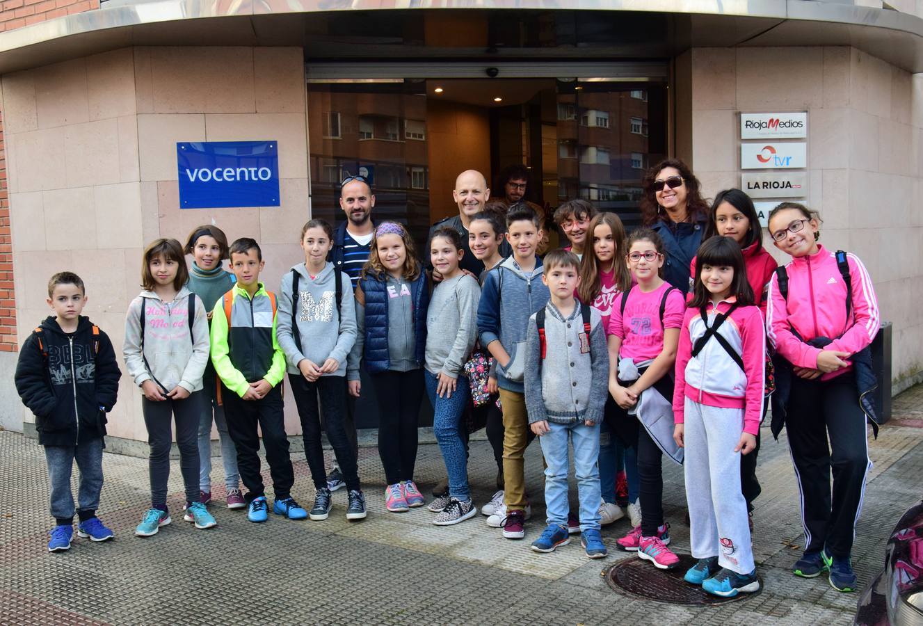 Arrancan las visitas a la multimedia de Diario LA RIOJA con el Colegio de Medrano