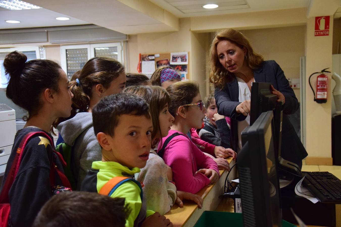 Arrancan las visitas a la multimedia de Diario LA RIOJA con el Colegio de Medrano