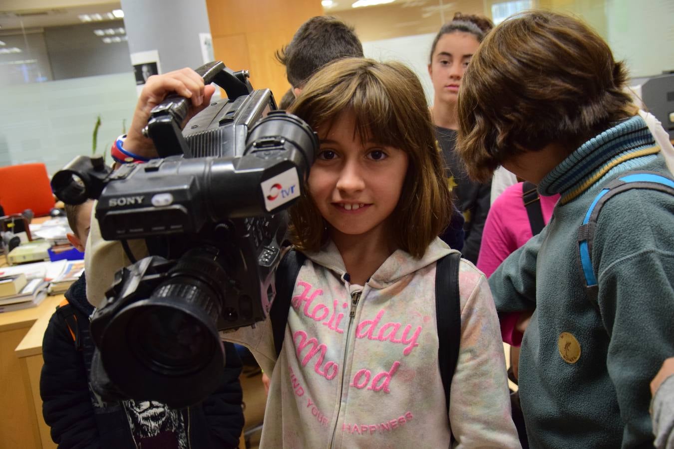 Arrancan las visitas a la multimedia de Diario LA RIOJA con el Colegio de Medrano