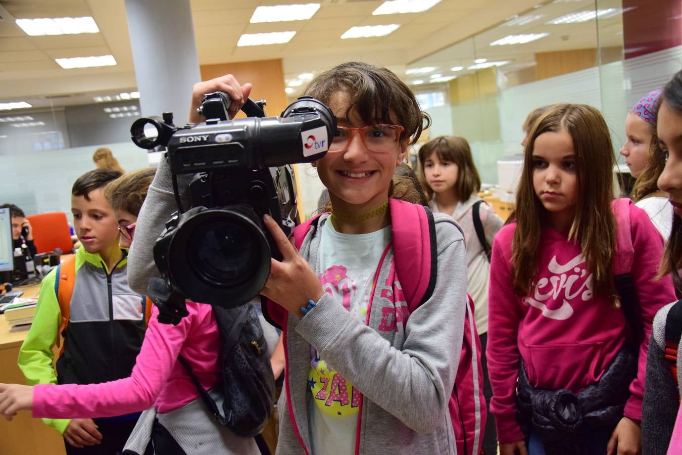 Arrancan las visitas a la multimedia de Diario LA RIOJA con el Colegio de Medrano