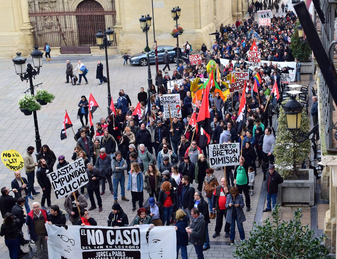 Unas 300 personas se manifiestan por el fin del proceso de los detenidos en el 14N