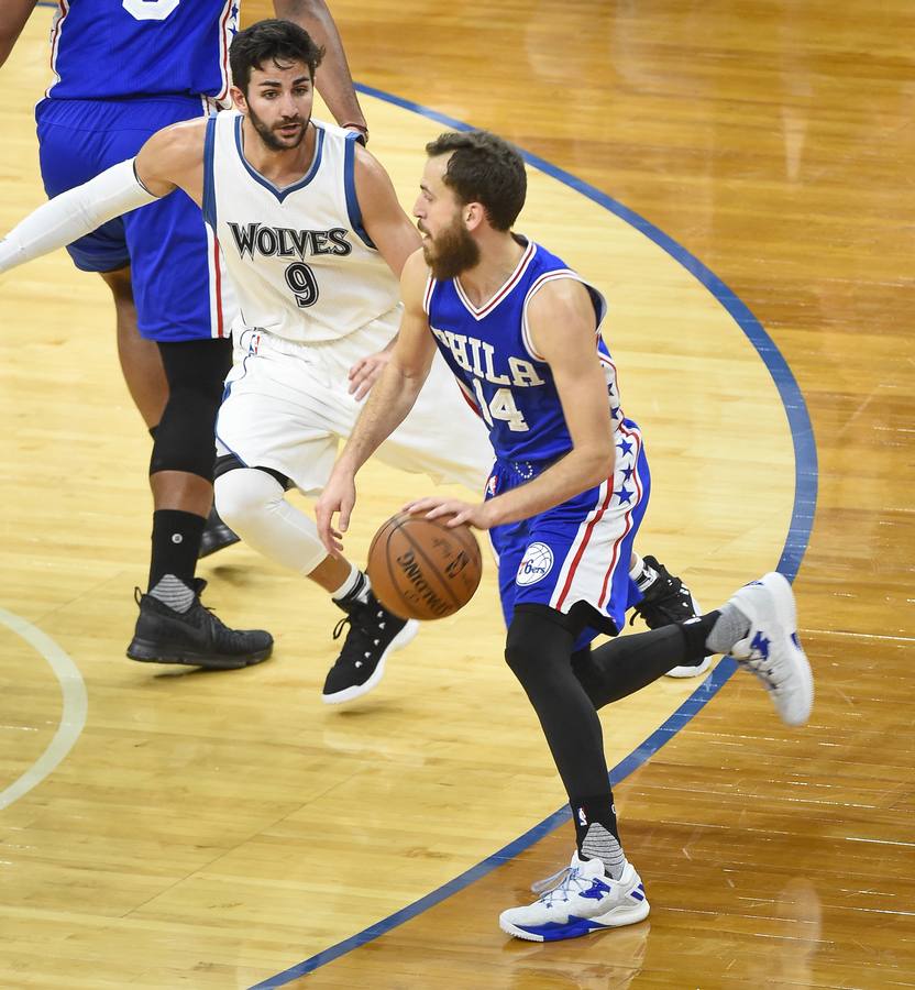 Sergio Rodríguez y Ricky Rubio, duelo español en la NBA