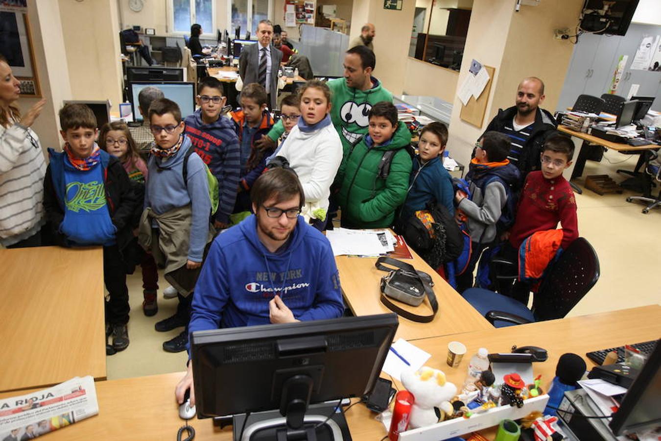 Visita de los alumnos del CRA Moncalvillo de Viguera