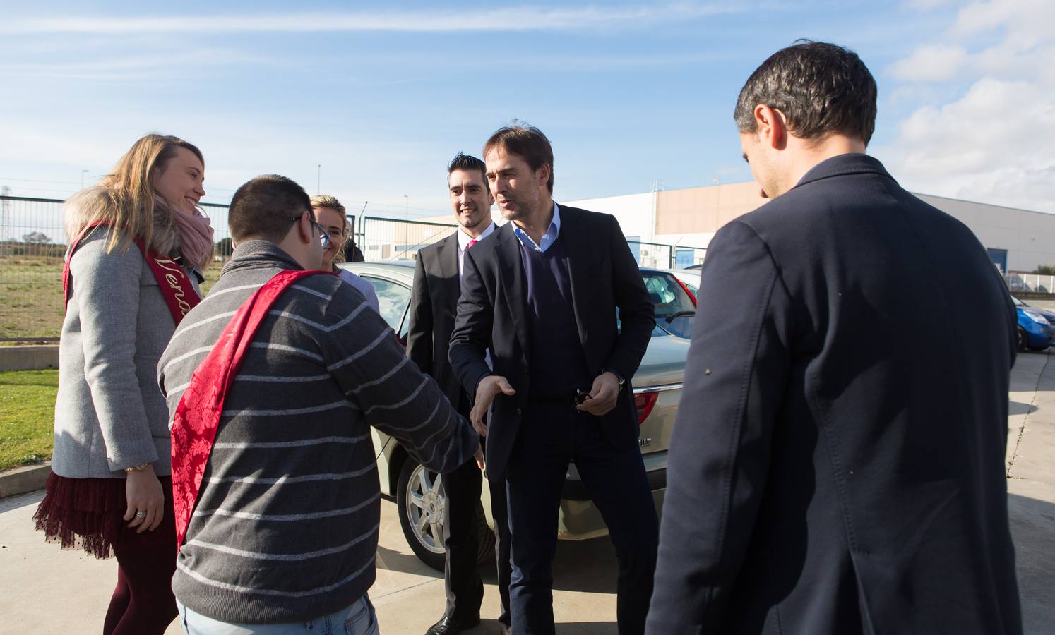 Julen Lopetegui recibe las &quot;llaves de oro del chamizo&quot; de la Peña Logroño