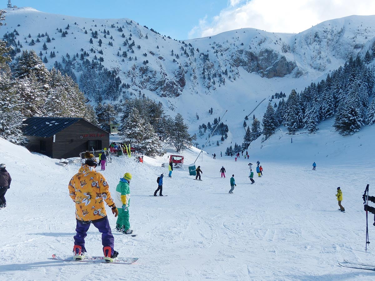 El primer fin de semana de nieve, en imágenes