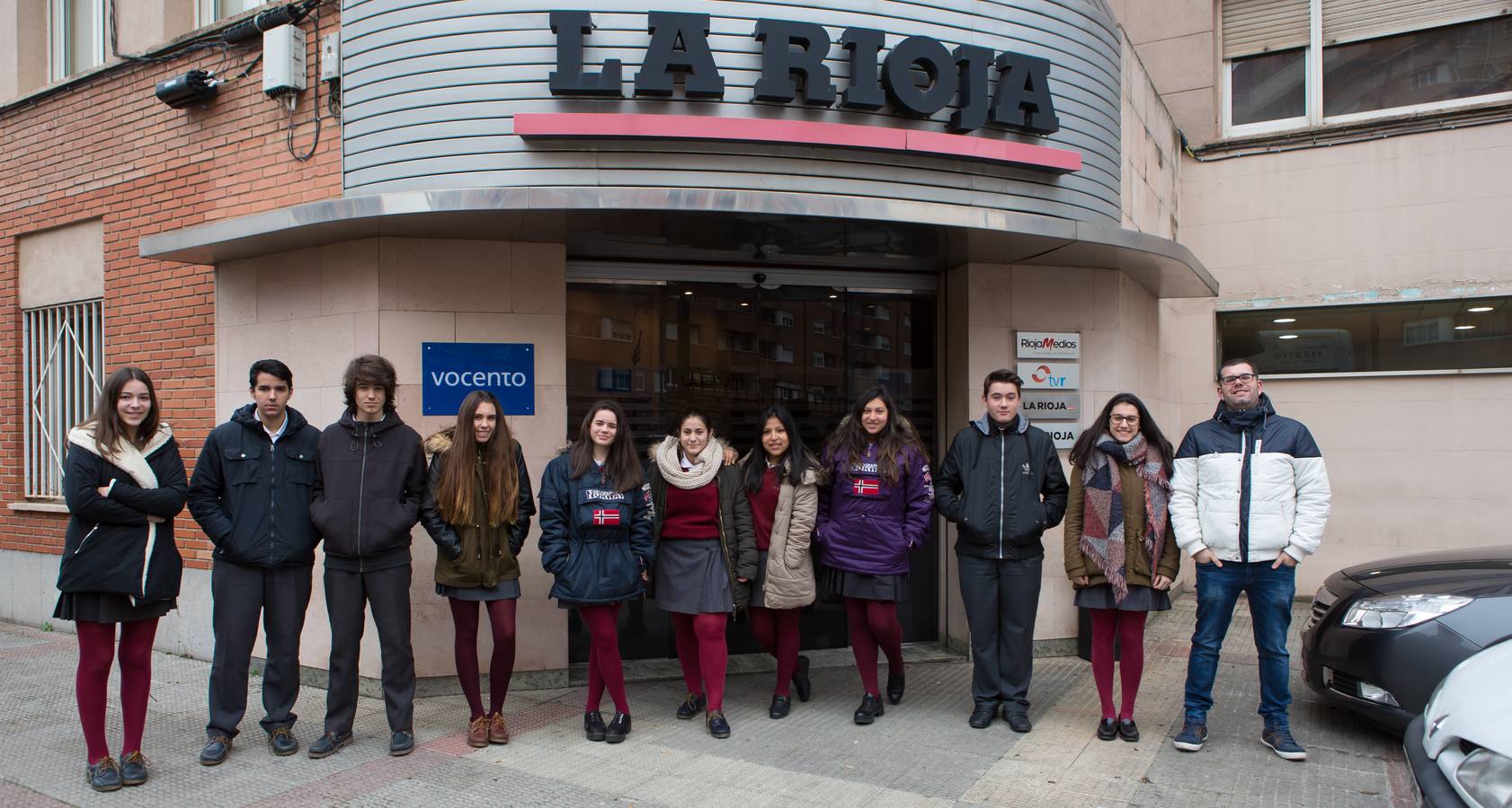 Los alumnos del programa Pmar II del Sagrado Corazón, Jesuitas visitan la multimedia de Diario LA RIOJA