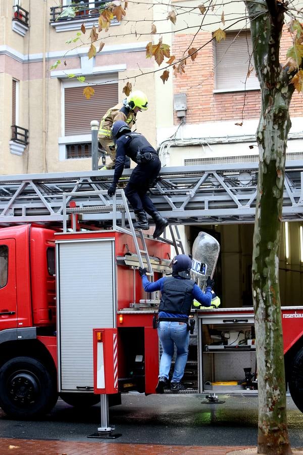 Tenso desahucio en Logroño