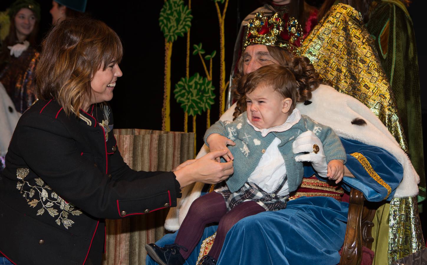 Sonrisas y lloros en la visita de los Reyes al Auditorio