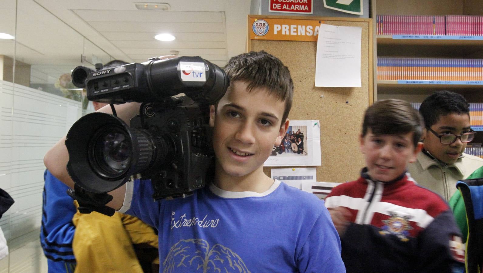 Los alumnos de 6º B del Ceip Las Gaunas de Logroño visitan la multimedia de Diario LA RIOJA