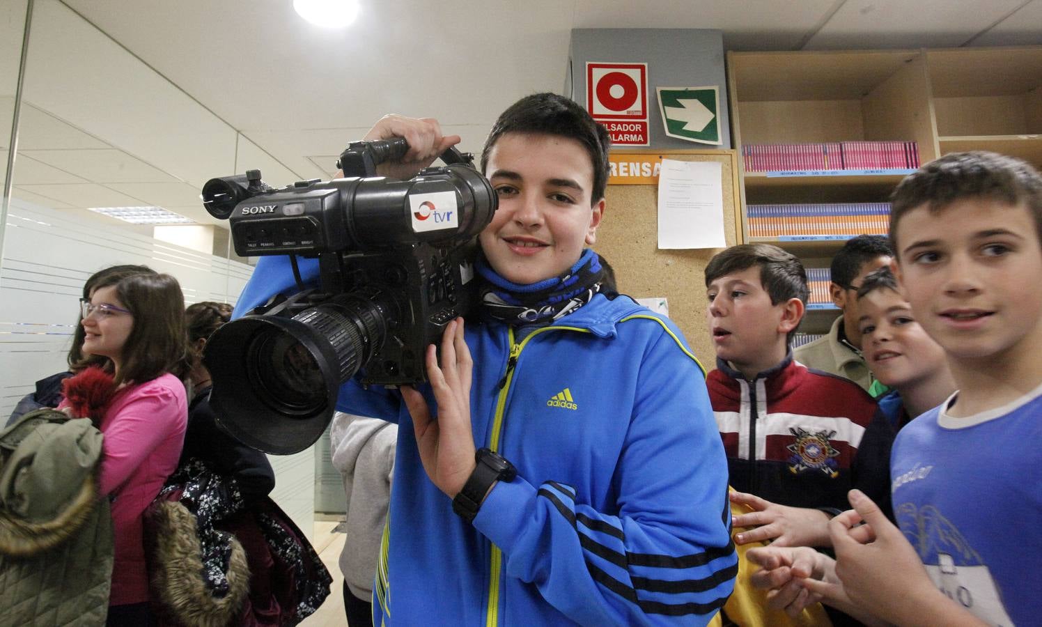 Los alumnos de 6º B del Ceip Las Gaunas de Logroño visitan la multimedia de Diario LA RIOJA