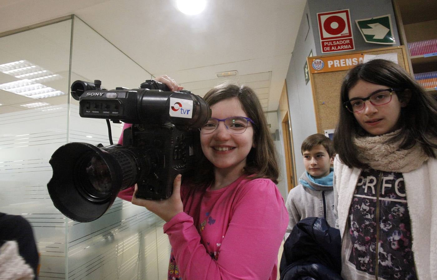 Los alumnos de 6º B del Ceip Las Gaunas de Logroño visitan la multimedia de Diario LA RIOJA