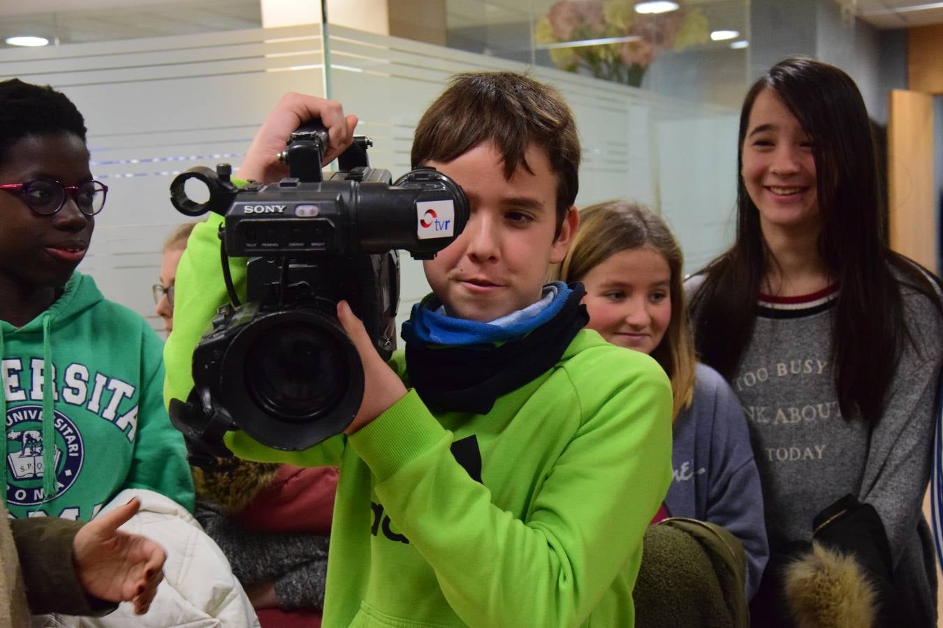 Los alumnos de 6º C del CEIP Las Gaunas visitan la multimedia de Diario LA RIOJA