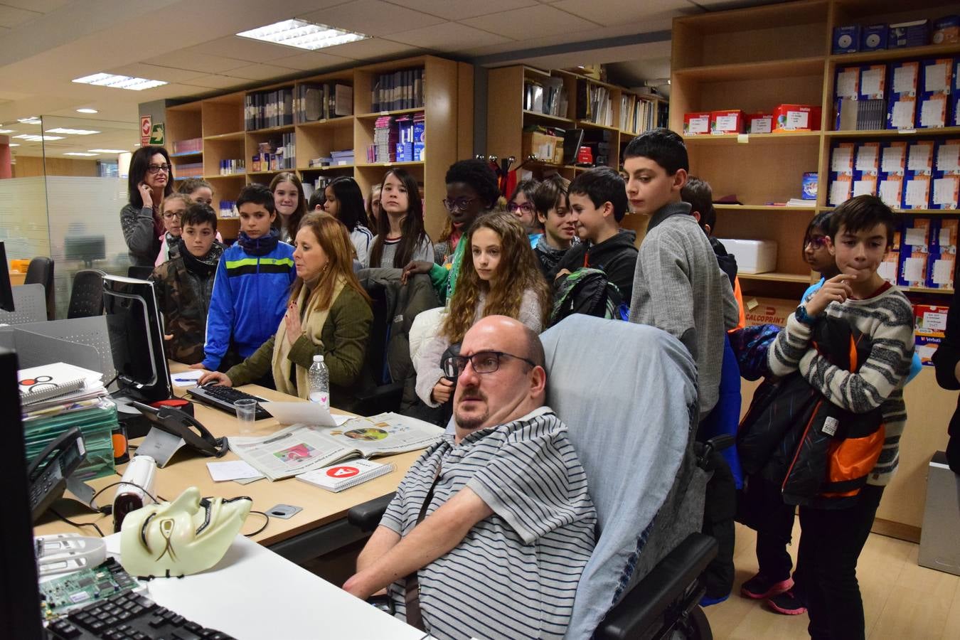 Los alumnos de 6º C del CEIP Las Gaunas visitan la multimedia de Diario LA RIOJA