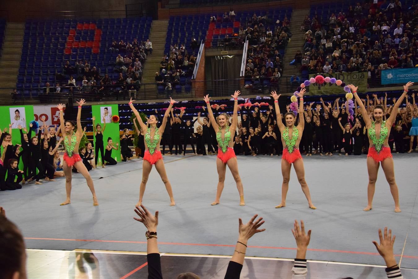 La selección de gimnasia rítimica, en Logroño