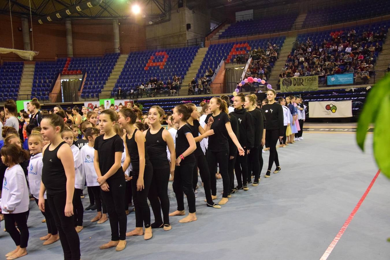 La selección de gimnasia rítimica, en Logroño