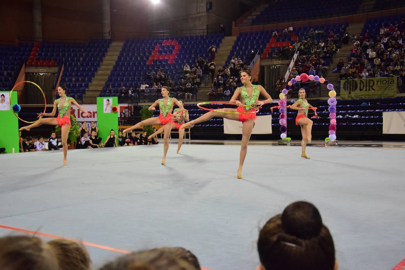 La selección de gimnasia rítimica, en Logroño