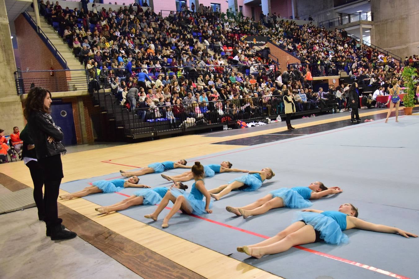 La selección de gimnasia rítimica, en Logroño