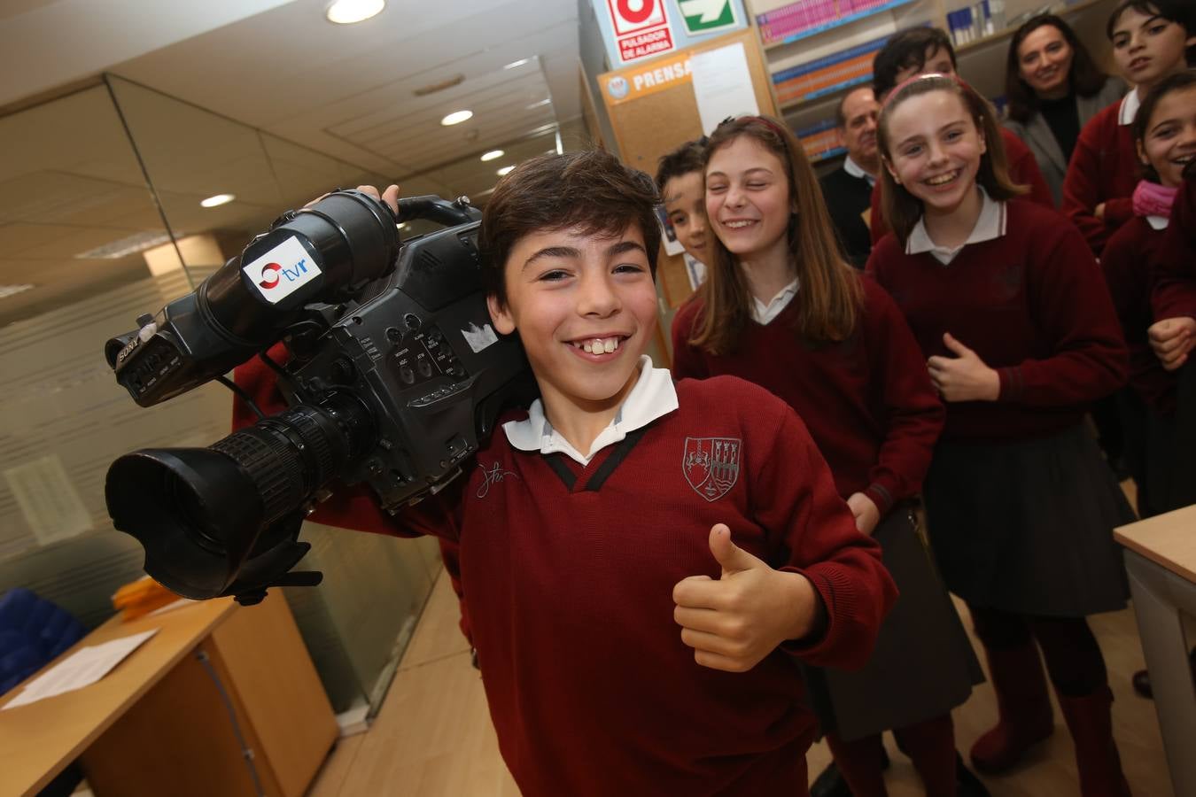 Visita de los alumnos de Jesuitas