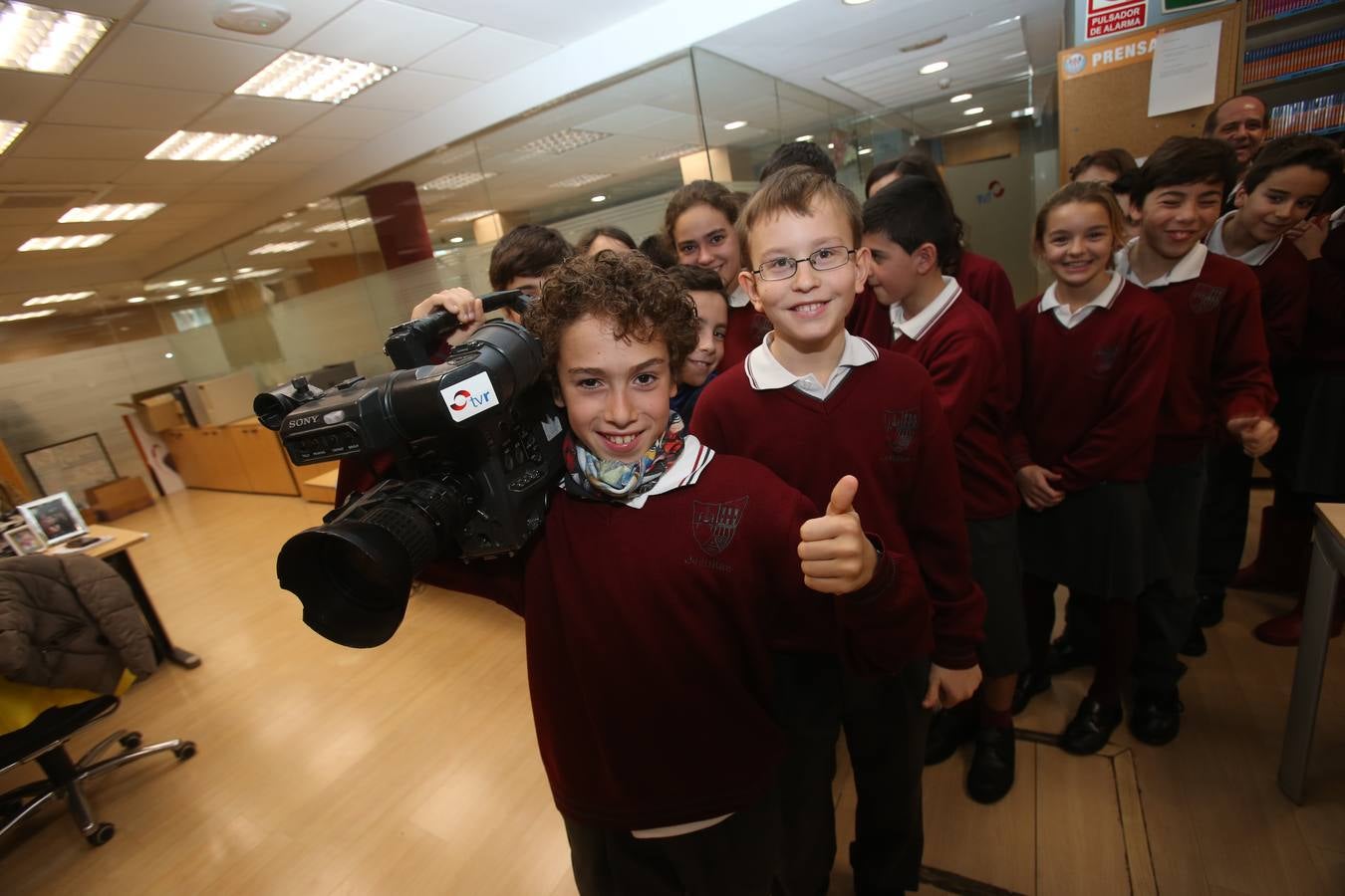 Visita de los alumnos de Jesuitas