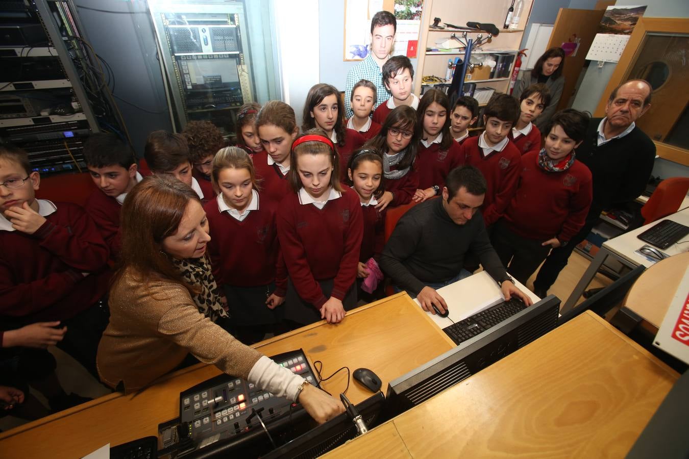 Visita de los alumnos de Jesuitas