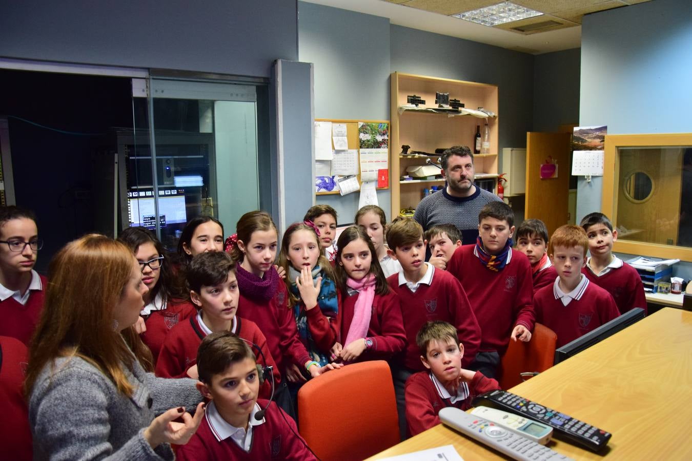 Visita de los alumnos de Jesuitas