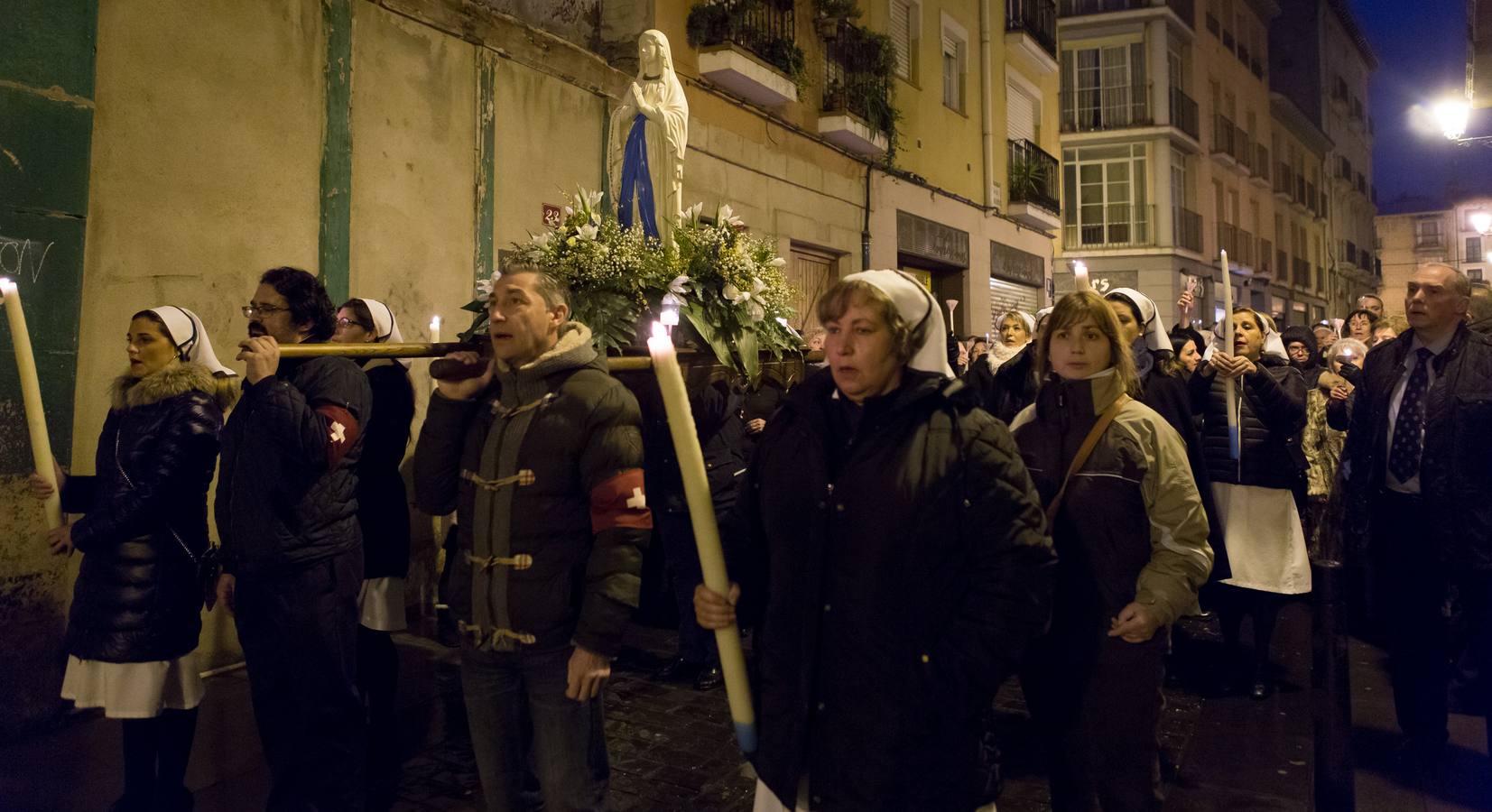 Procesión de las antorchas en Logroño