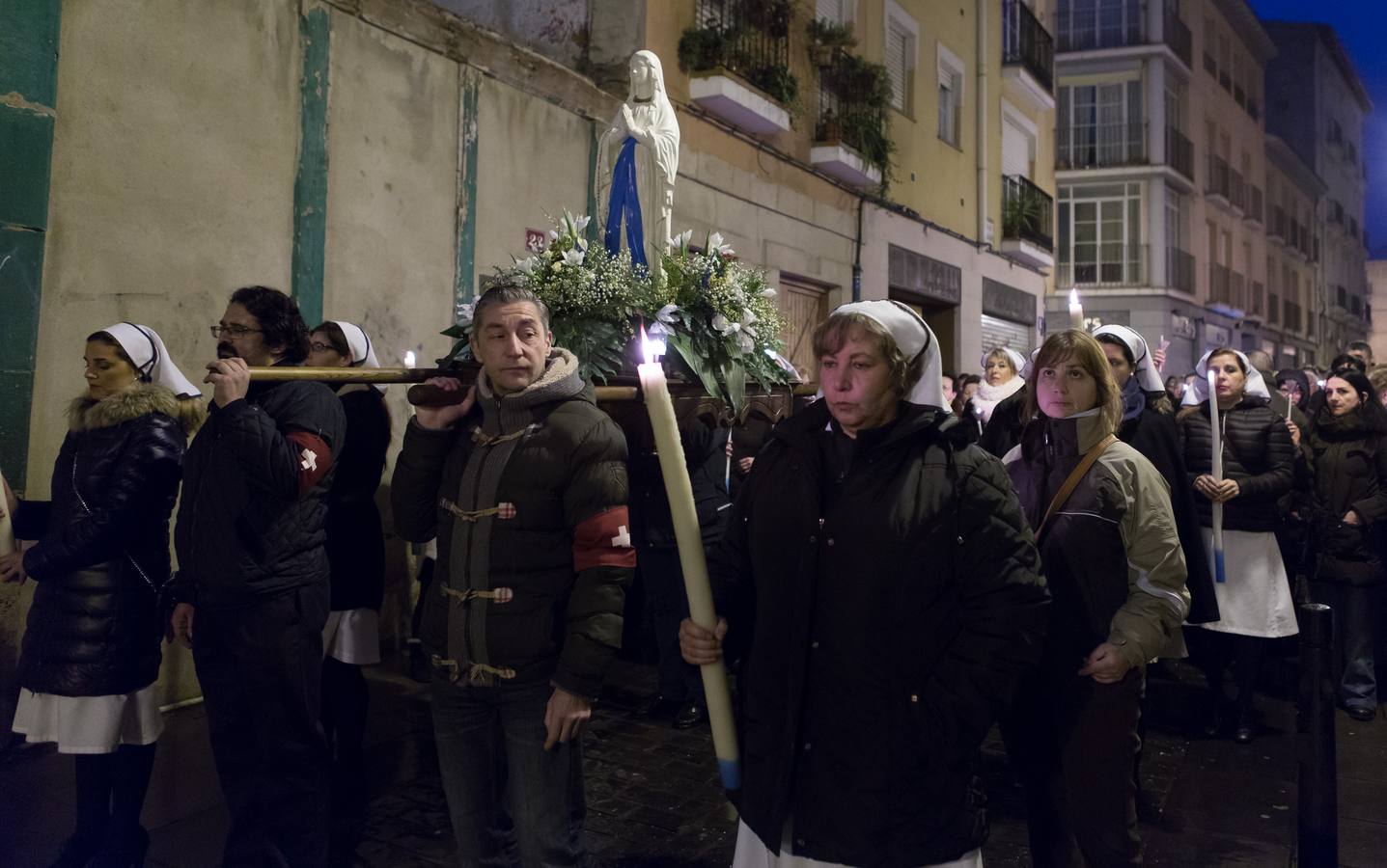 Procesión de las antorchas en Logroño