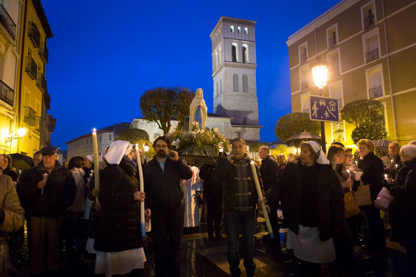 Procesión de las antorchas en Logroño