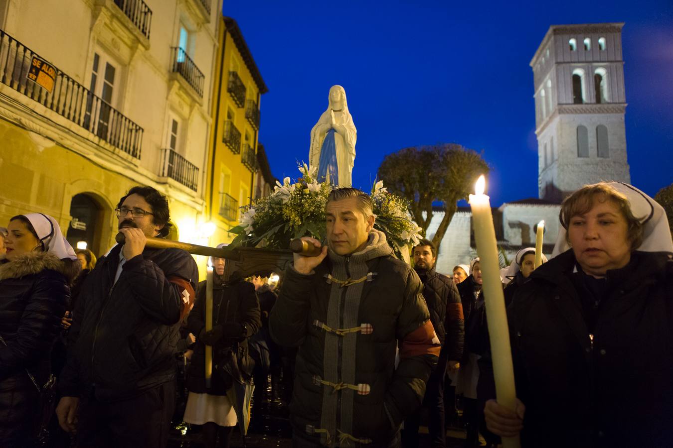 Procesión de las antorchas en Logroño