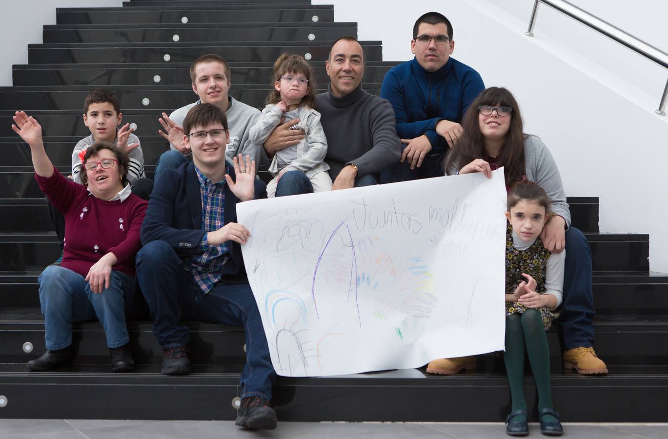 El Museo Würth acoge la sesión de fotos de la campaña de FEAPS &#039;Soy cómplice&#039;, con Lorenzo Quinn