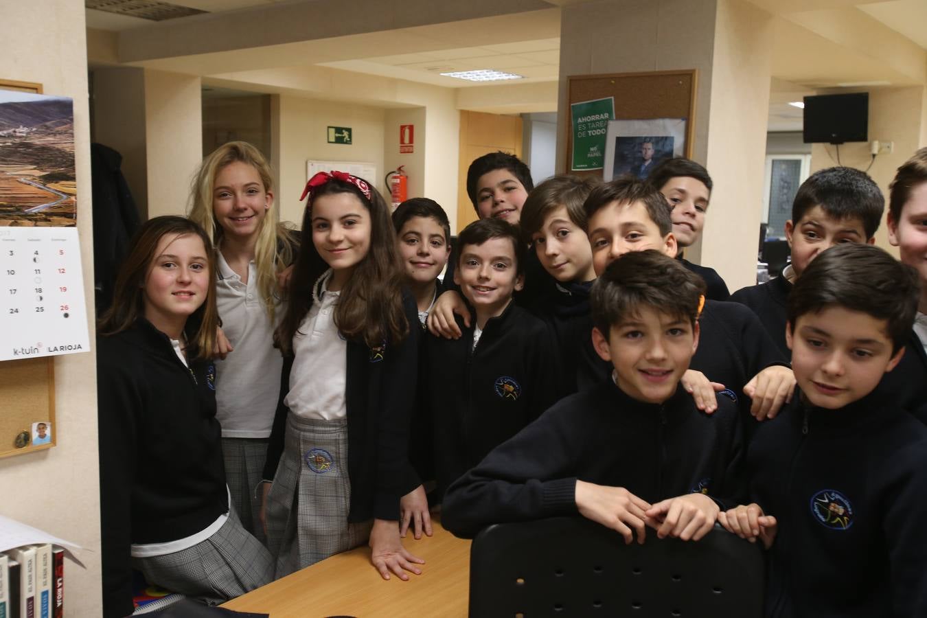 Los de alumnos de 6ºC del colegio Nuestra Señora del Buen Consejo, Agustinas, visitan la mulmedia de Diario LA RIOJA