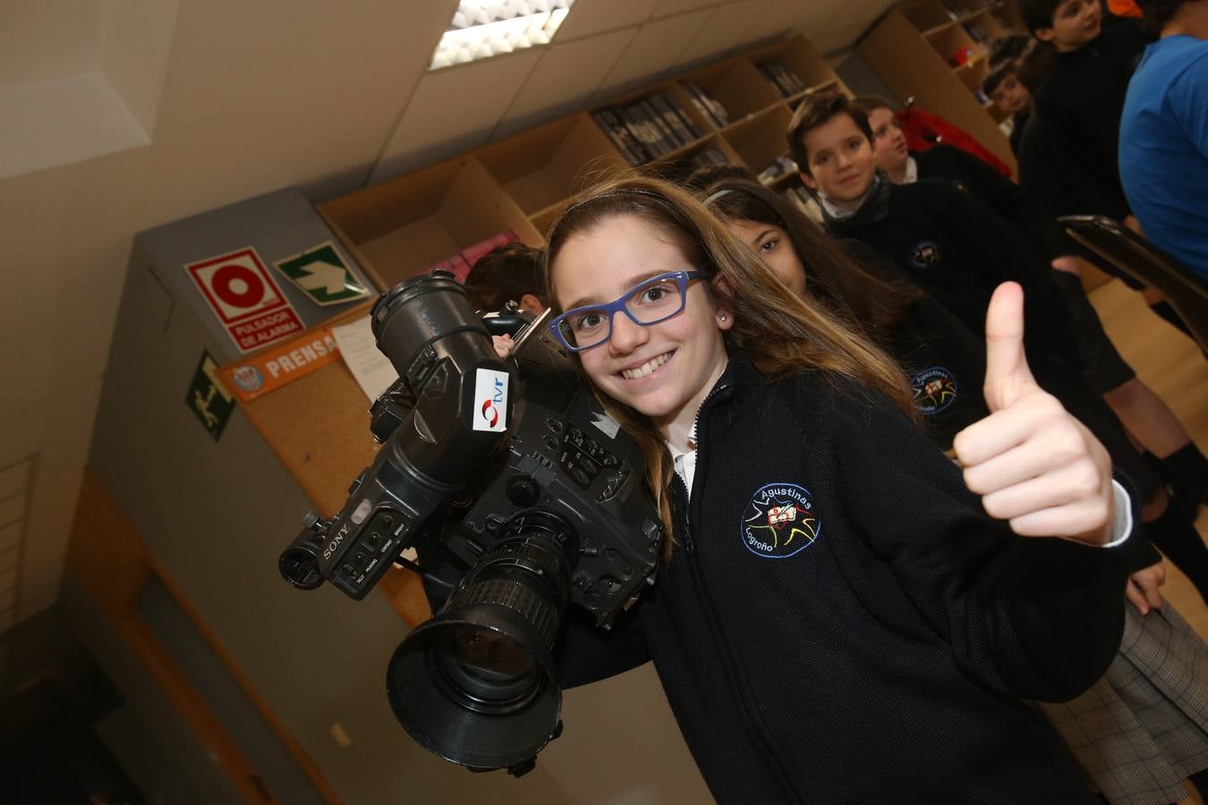 Los de alumnos de 6ºC del colegio Nuestra Señora del Buen Consejo, Agustinas, visitan la mulmedia de Diario LA RIOJA