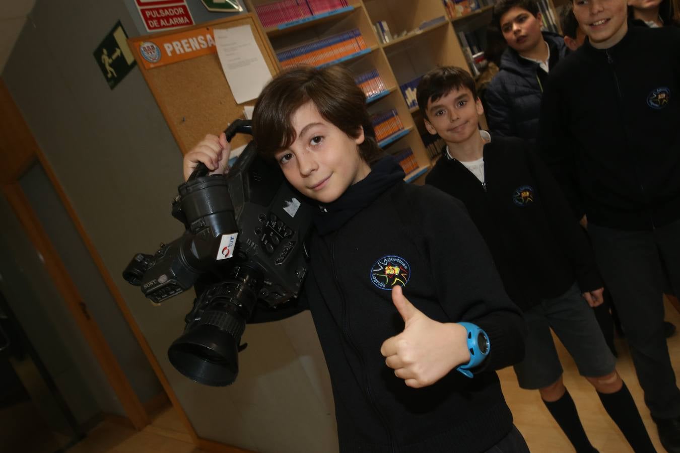 Los de alumnos de 6ºC del colegio Nuestra Señora del Buen Consejo, Agustinas, visitan la mulmedia de Diario LA RIOJA