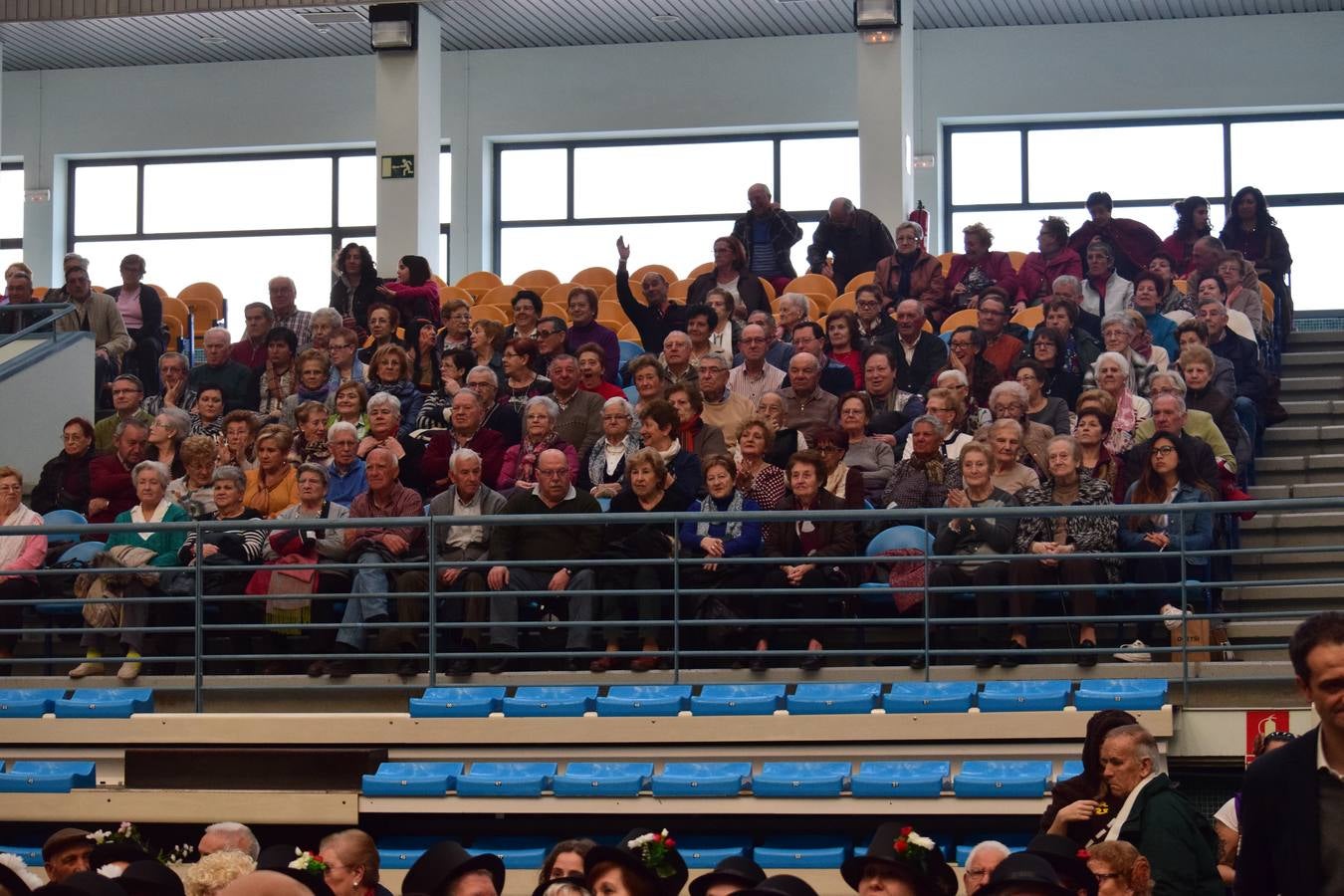 La Fiesta de Carnaval de las Personas Mayores llena el polideportivo de Las Gaunas