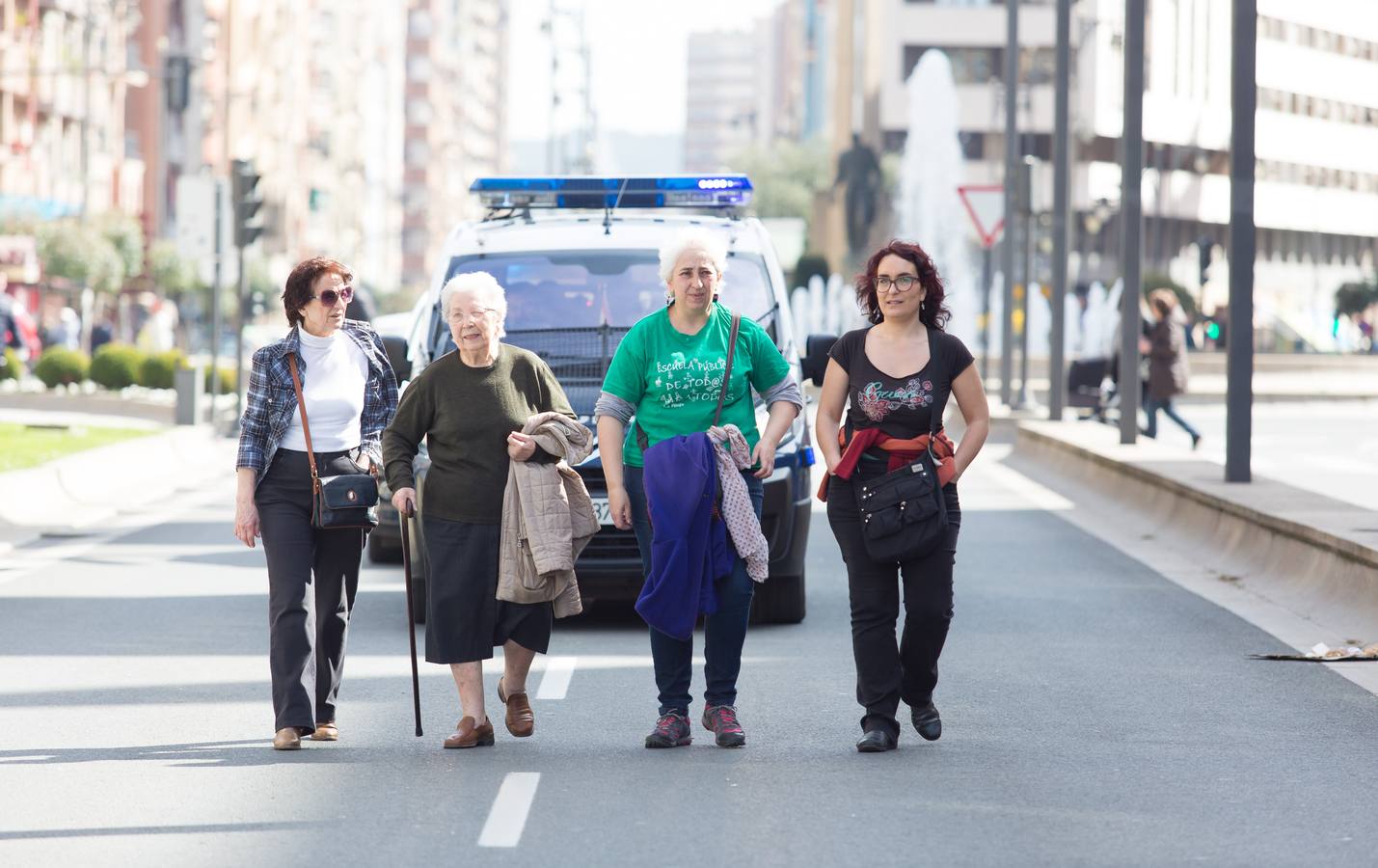 Los estudiantes se manifiestan en Logroño en defensa de la escuela pública