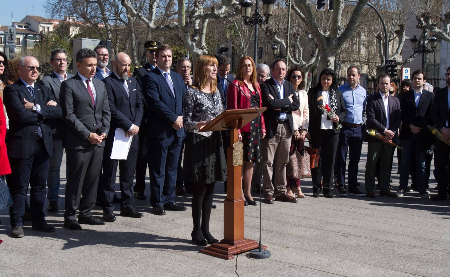 Homenaje en Logroñoa las víctimas del terrosimo