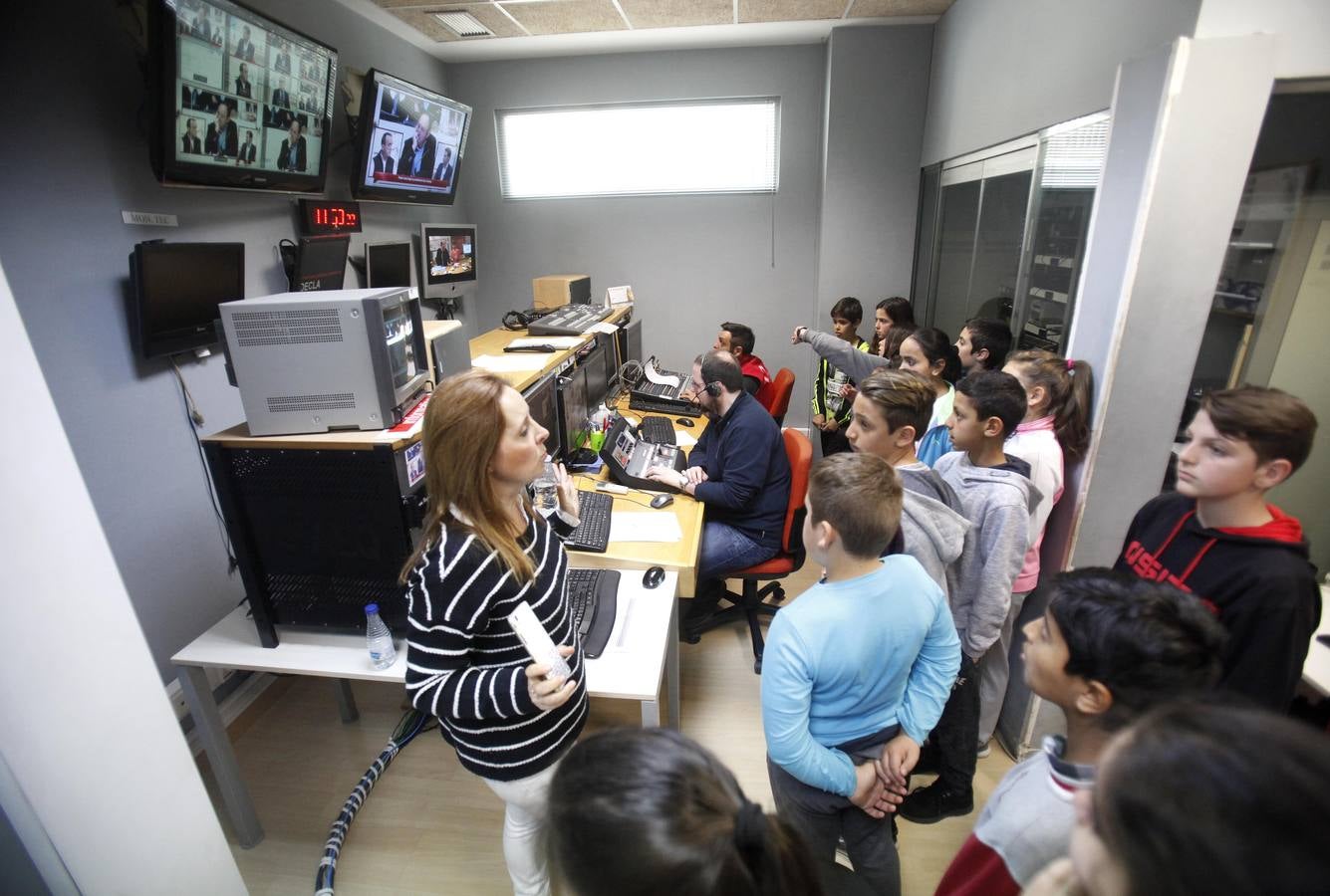 Los alumnos de 5º A del Colegio Navarrete El Mudo visitan la multimedia de Diario LA RIOJA