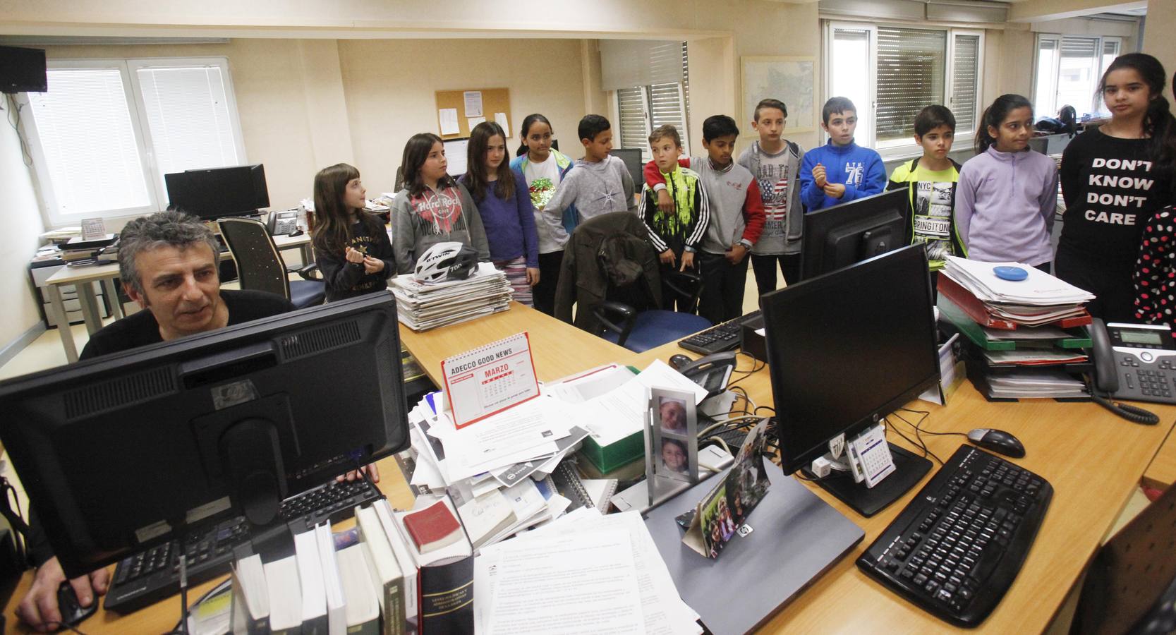 Los alumnos de 5º A del Colegio Navarrete El Mudo visitan la multimedia de Diario LA RIOJA